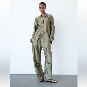 Zara Sequin Satin Set